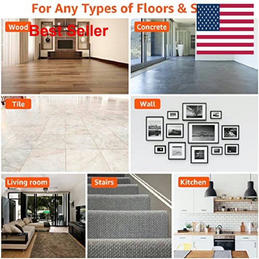 Reusable Washable Non-Slip Rug Grippers Polyurethane Elegant Minimal Home Decor - Picture 7 of 7